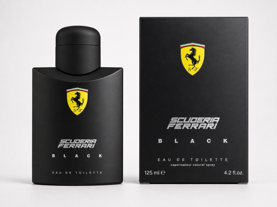 Frasco do perfume Ferrari Black 125 ml